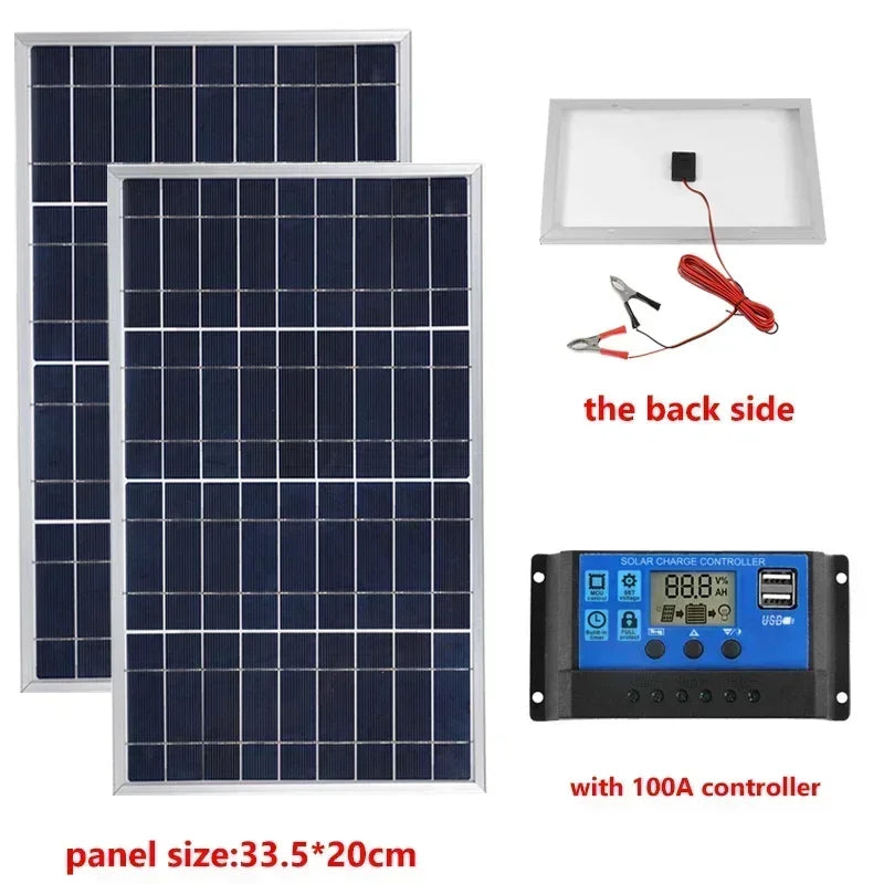 Outdoor 600W 12V Polycrystalline Portable Solar Panel