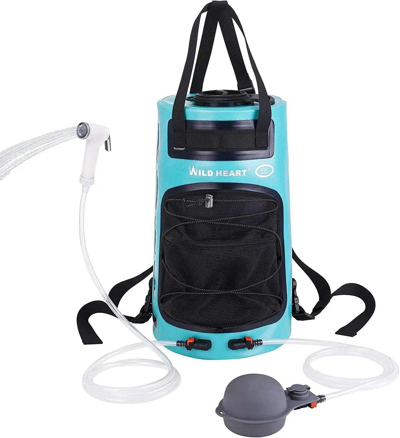 WILD HEART Solar Shower Backpack Pump