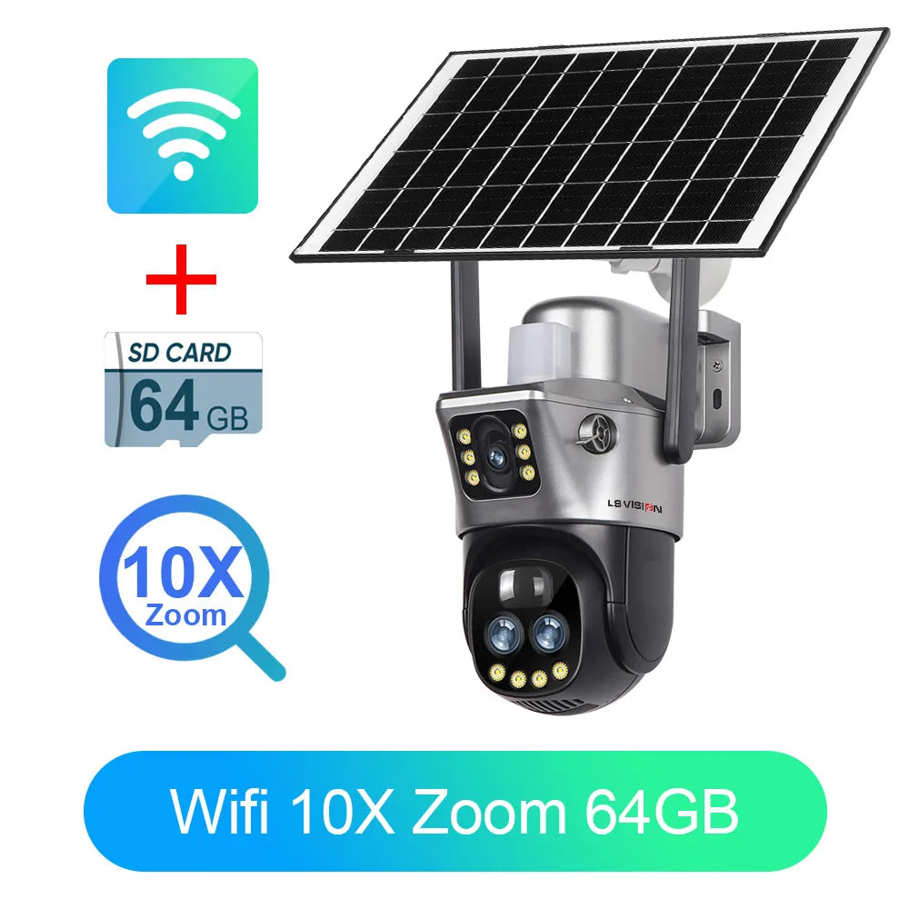 LS VISION Dual Screen Solar Camera