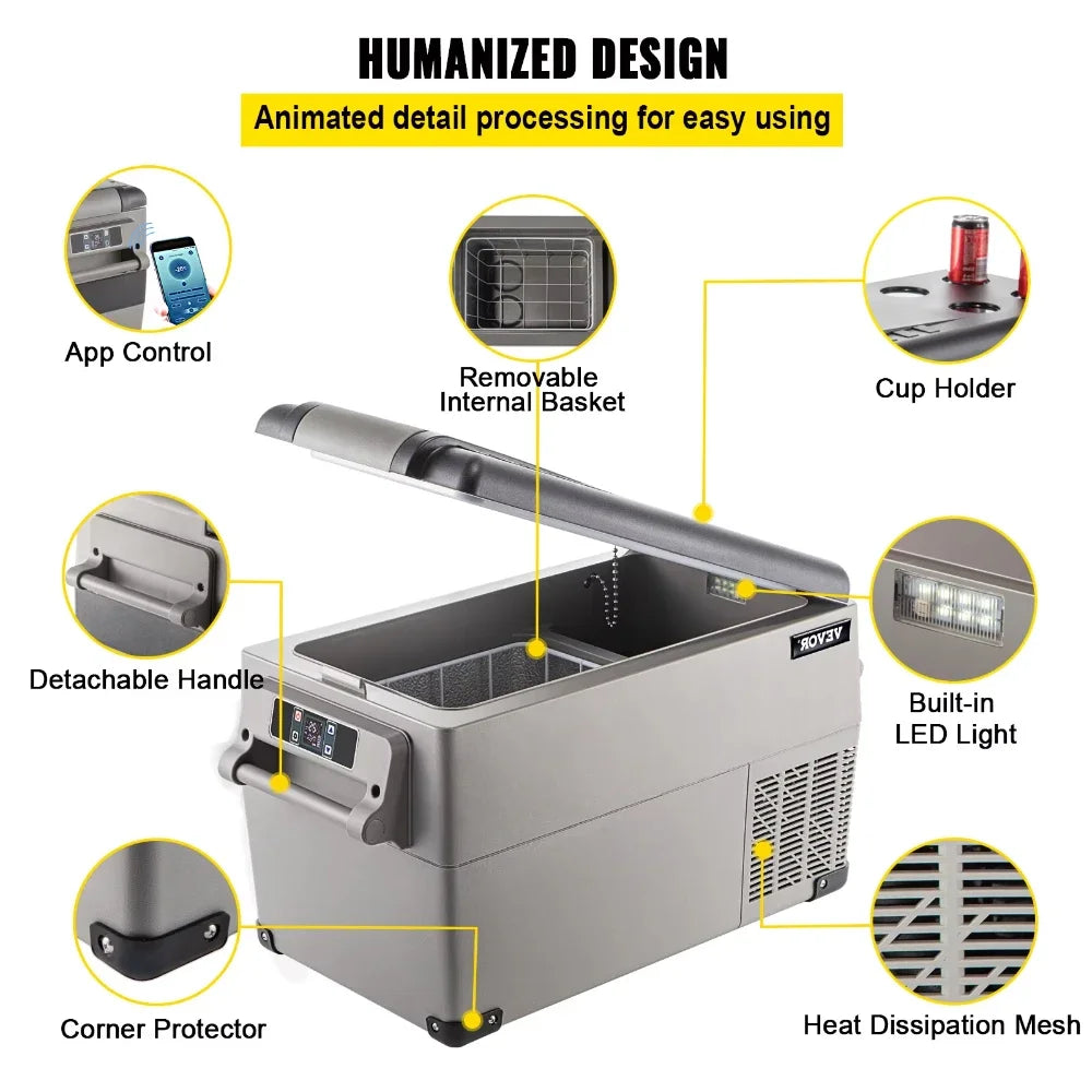 12V 24V Portable Car Refrigerator Freezer