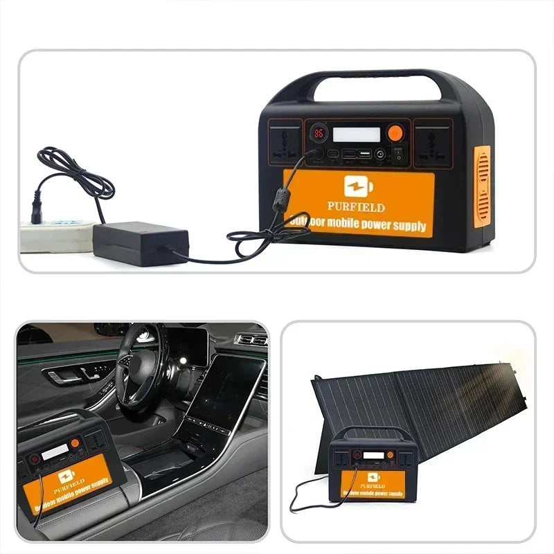 150–300W Portable Solar Generator Battery Station