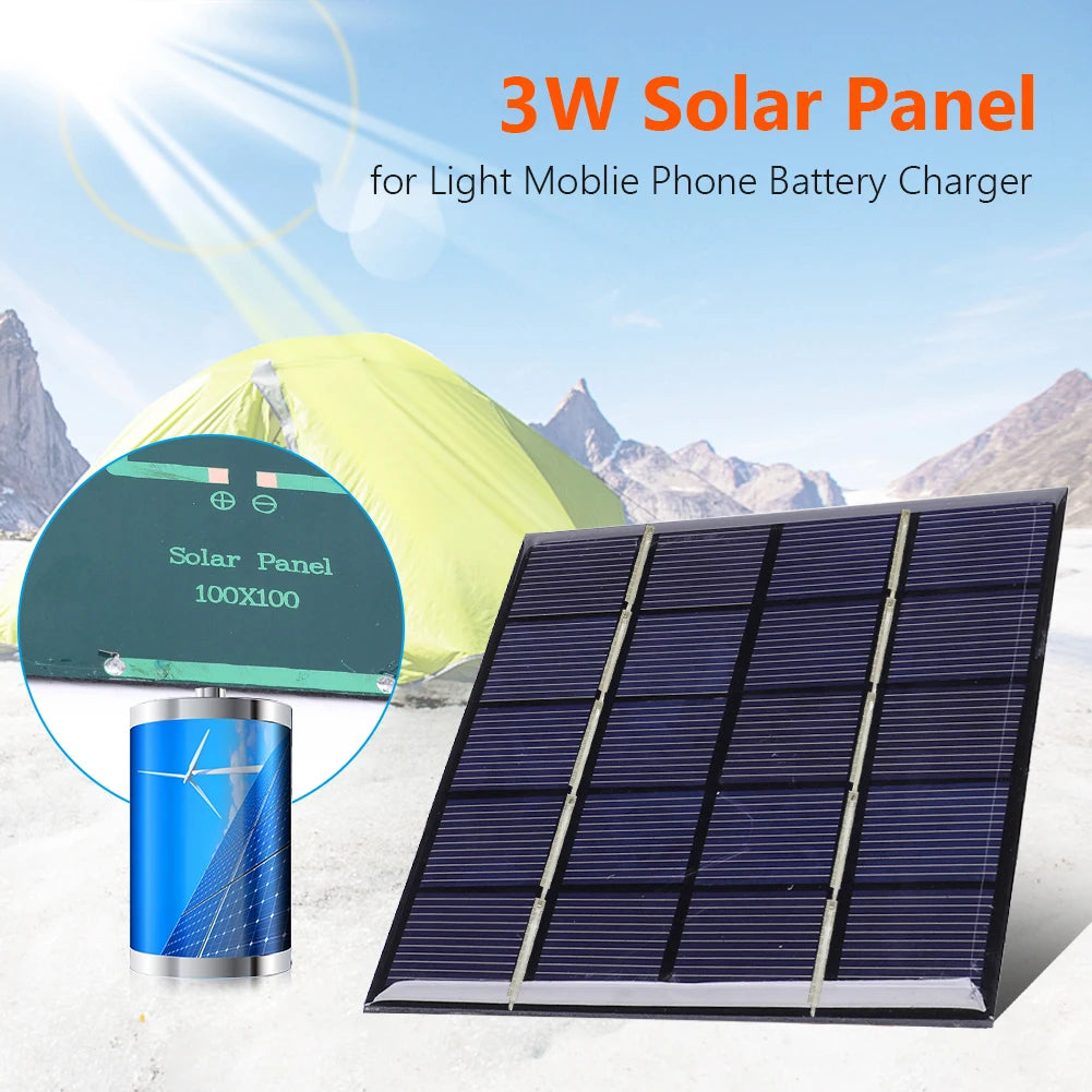 3W 5V Solar Panel Charger for Lights