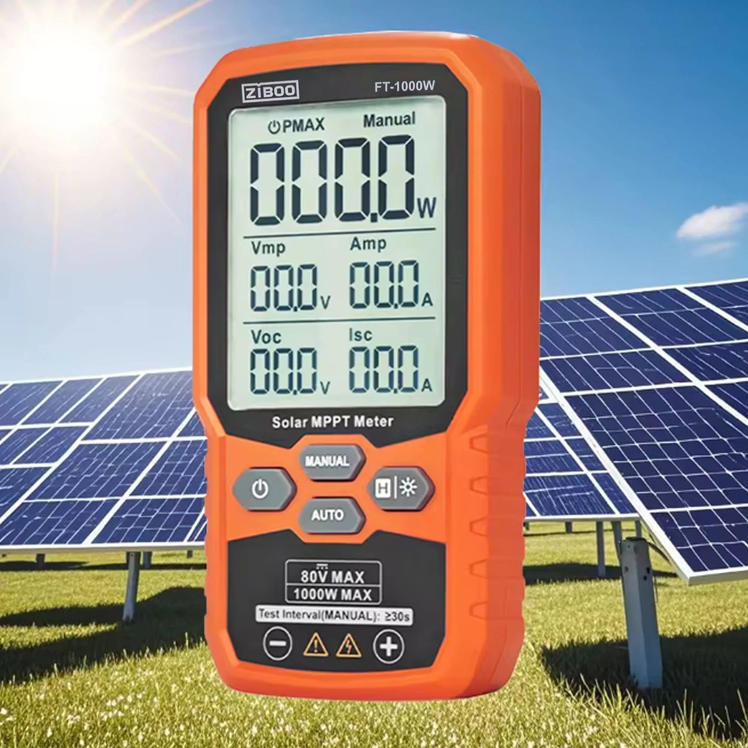 ZIBOO Solar MPPT Power Tester Meter