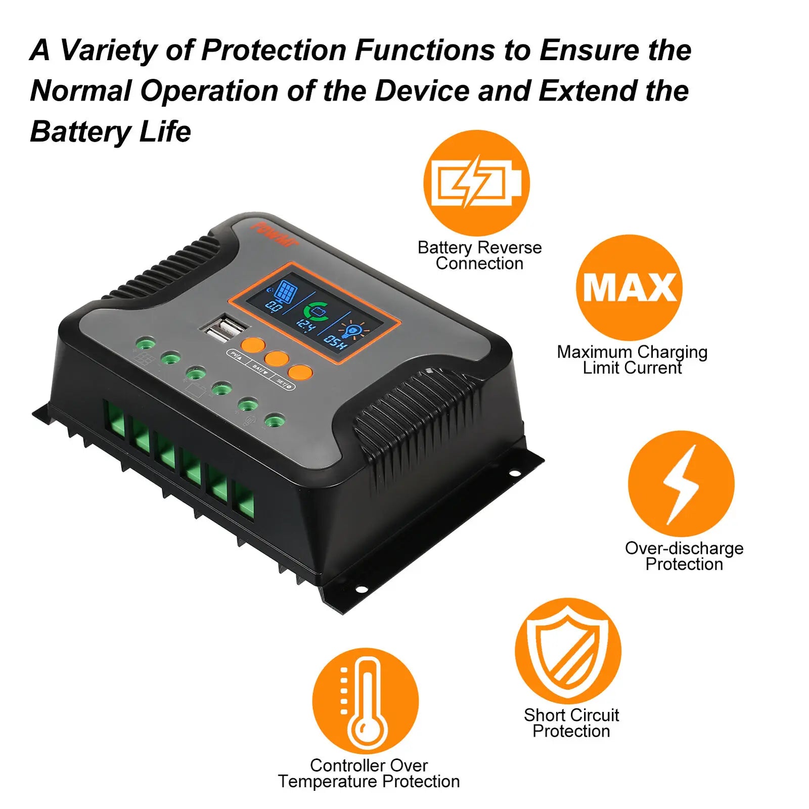 PowMr PWM Solar Charge Controller