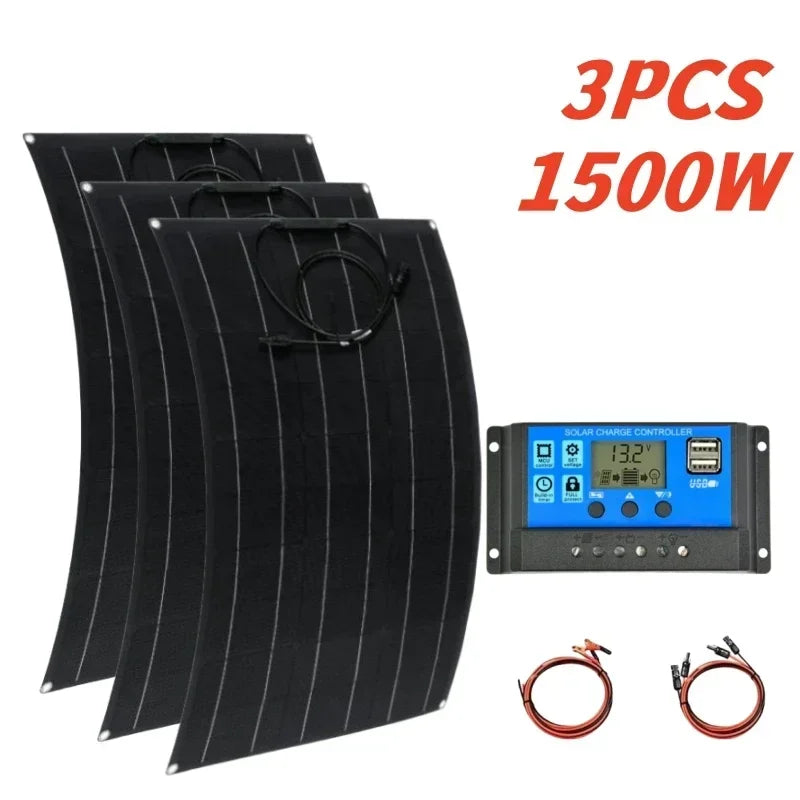 Super Power 500W-2000W Solar Panel Charging Kit