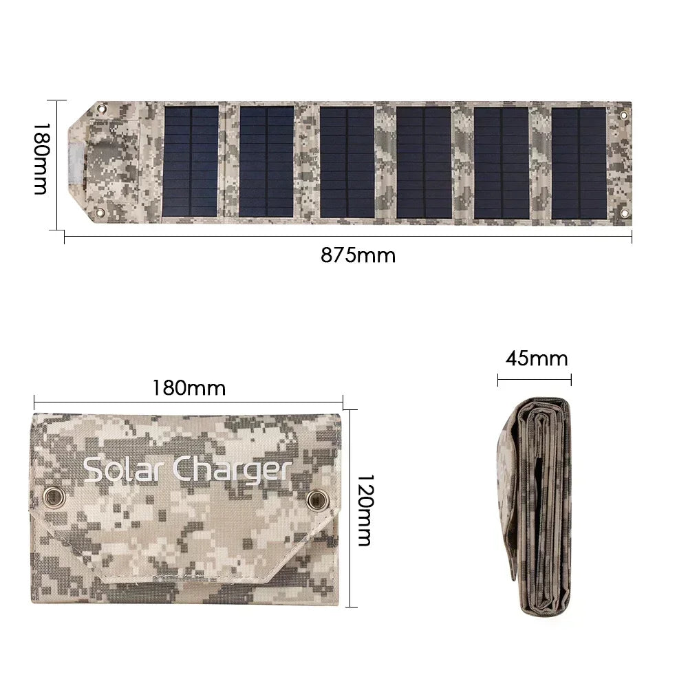 Portable Folding 5V USB Solar Charger