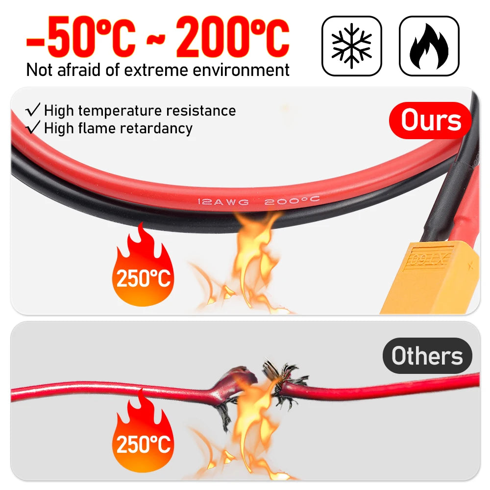 XT60 Male Female Battery Connector Cable