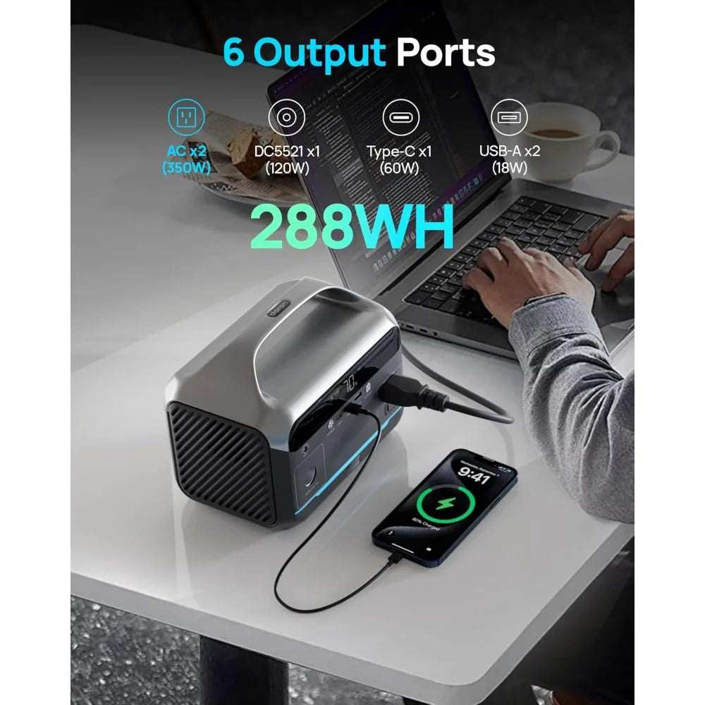 600W 288Wh Portable Solar Power Station Surge