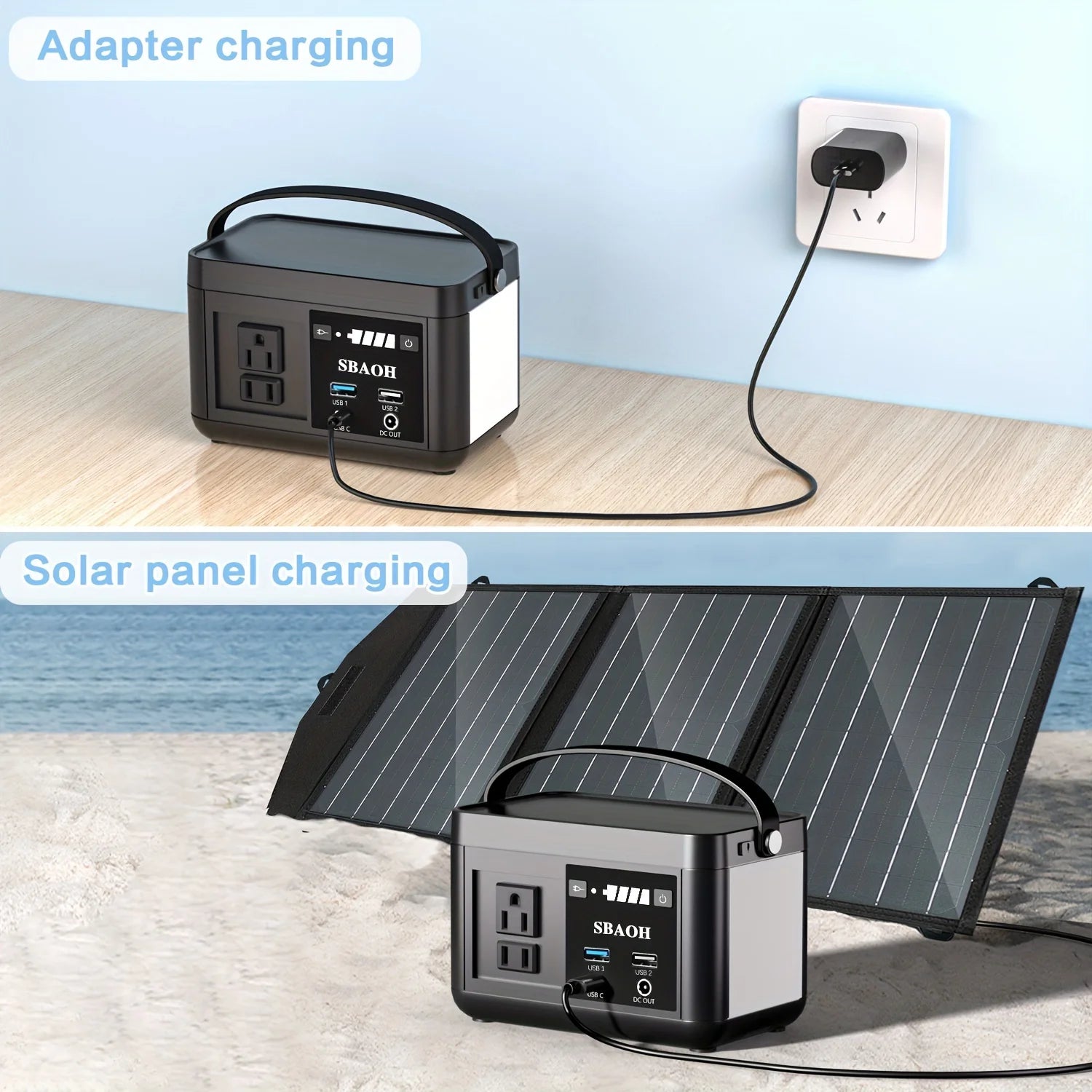 P86 88.8Wh Portable LiFePO4 Solar Power Station