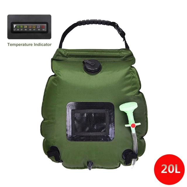20L Outdoor Solar Camping Shower Bag