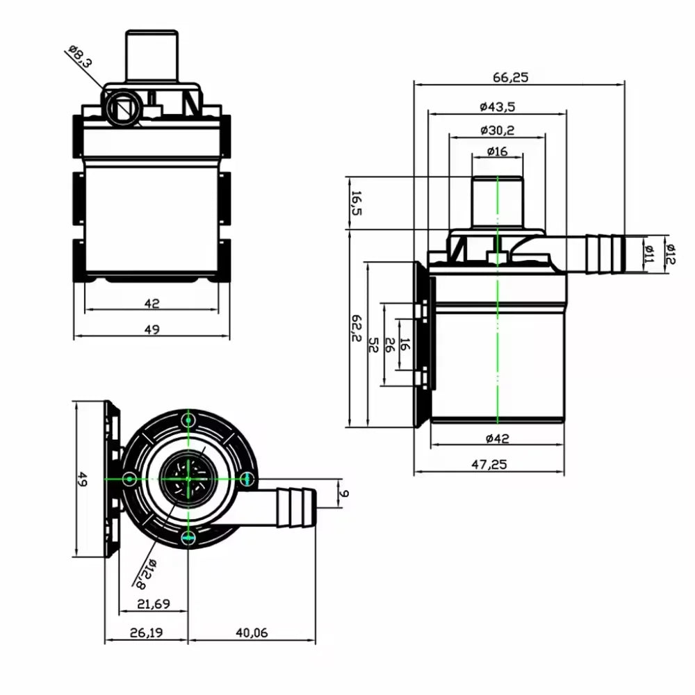 Ultra Quiet Mini DC Water Pump