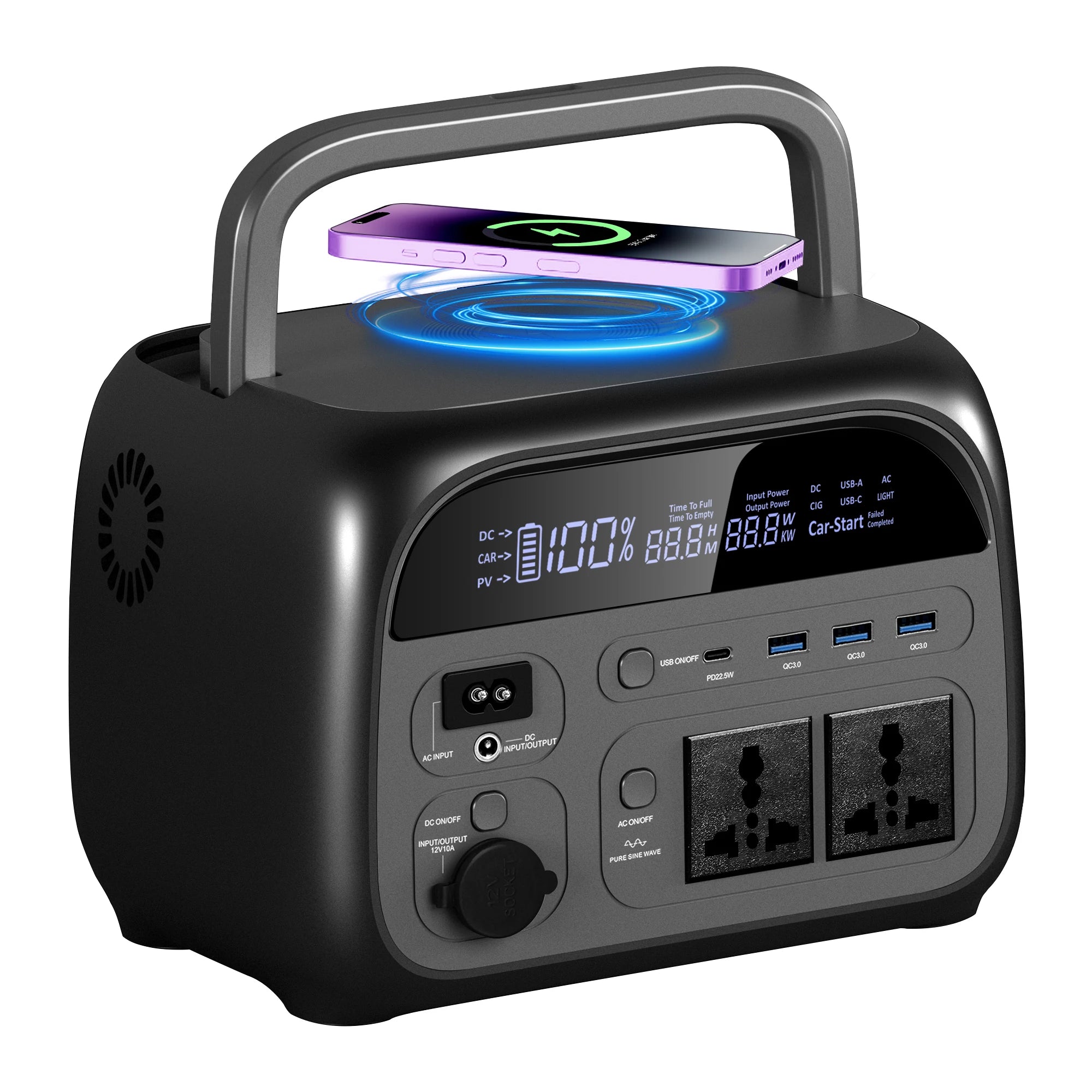 CTOLITY AP400 345Wh 500W Portable Solar Generator
