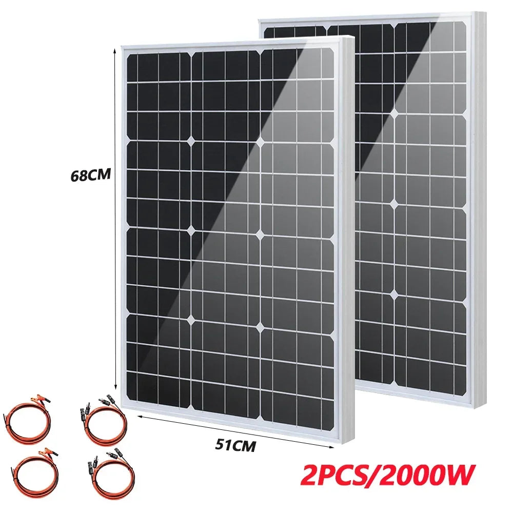 3000W-1000W High Efficiency Rigid Solar Panel