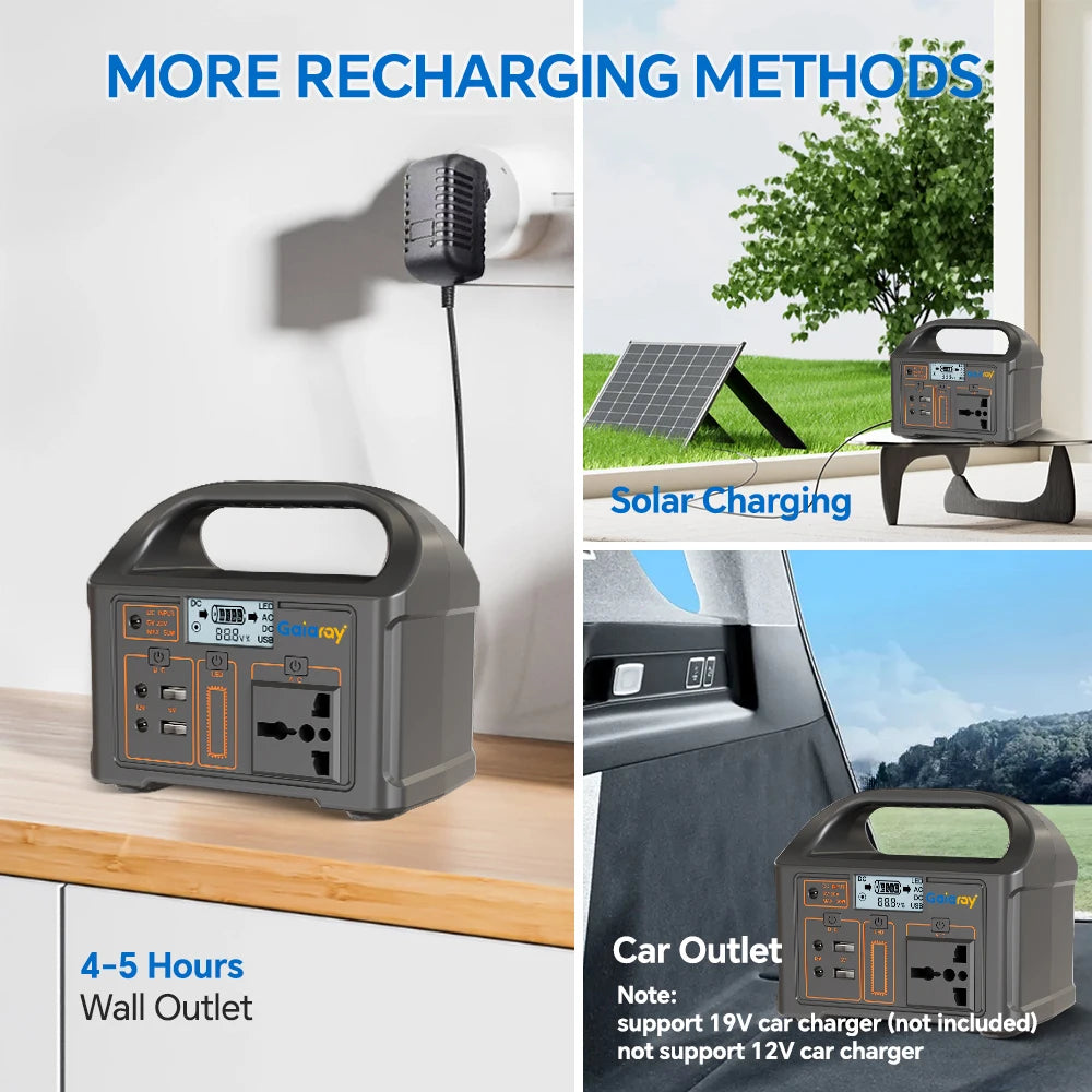 Gaiaray 100W/200W Portable Solar Generator UPS