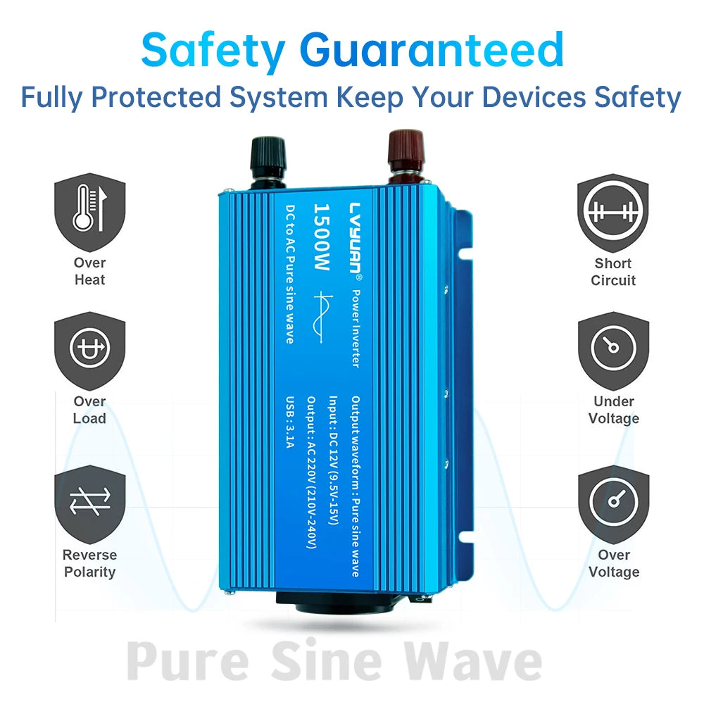 Foval 12V Pure Sine Wave Inverter