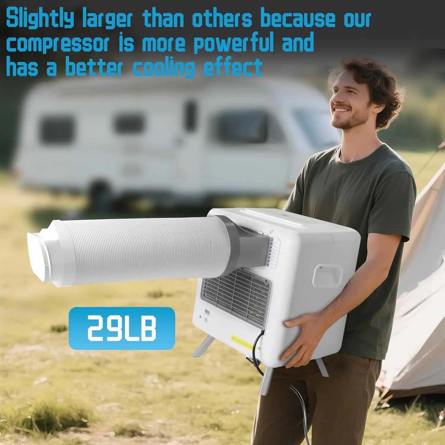 Portable Camping Air Conditioner 3300BTU Fast Cooling
