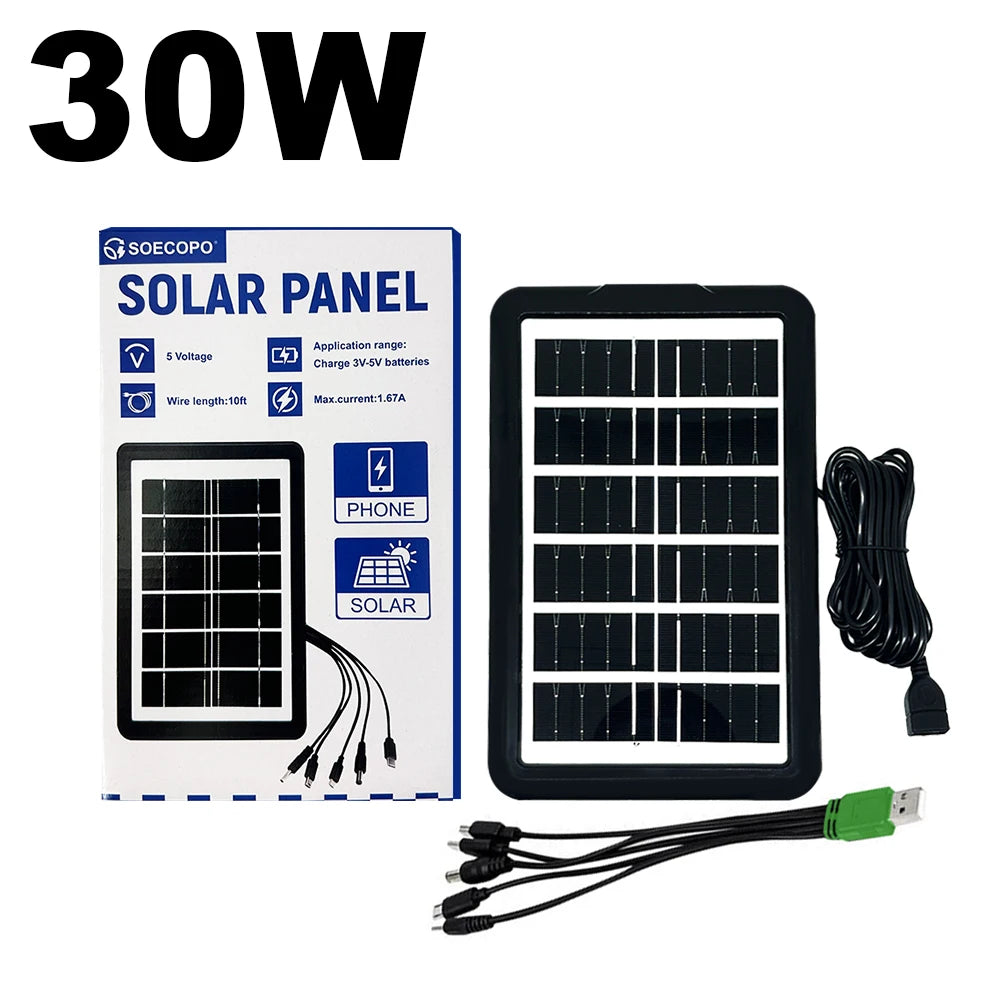 SOECOPO 30W Portable Camping Solar Panel