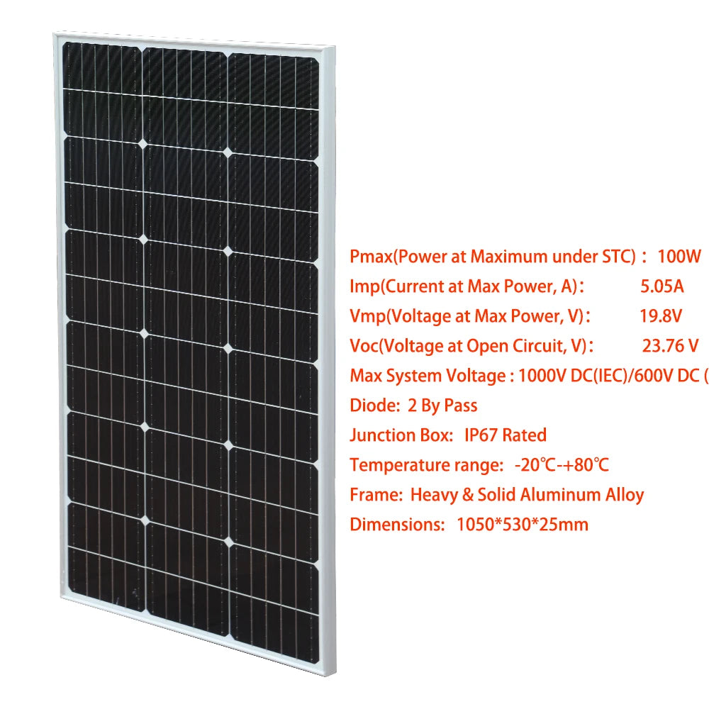 XINPUGUANG Rigid Glass Monocrystalline Solar Panel