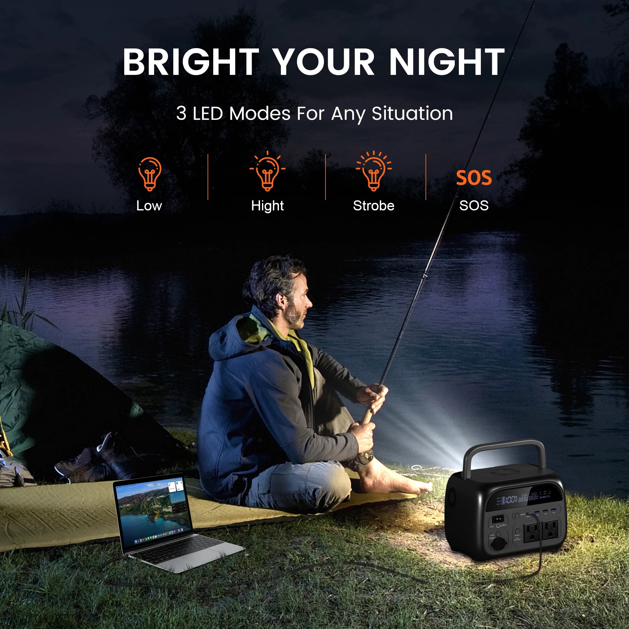 CTOLITY AP400 345Wh 500W Portable Solar Generator