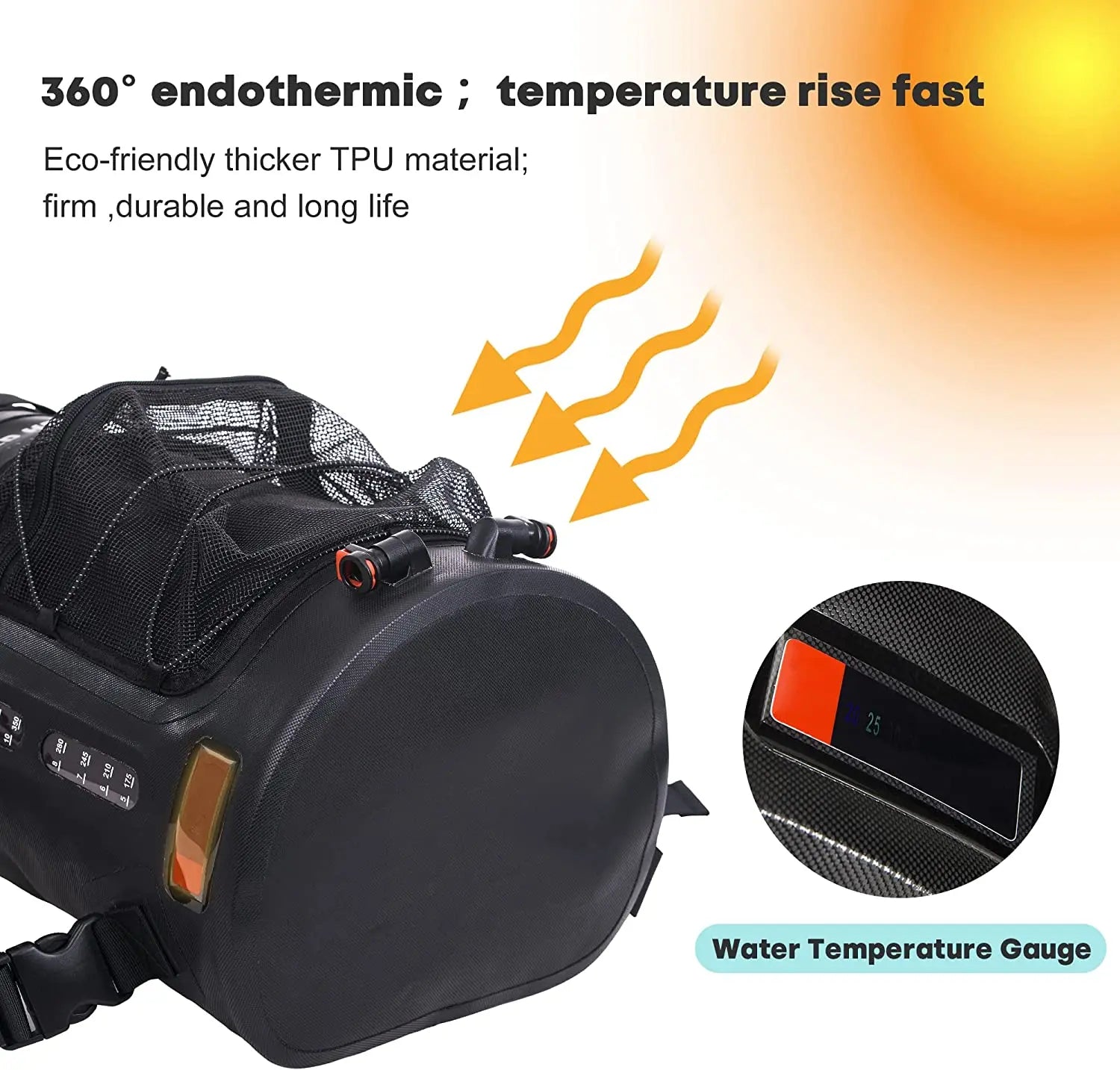 WILD HEART Solar Shower Backpack Pump