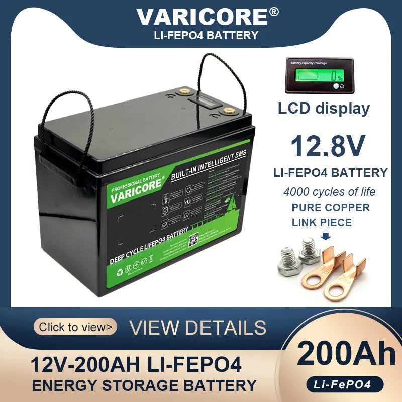 VariCore 12.8V 200Ah LiFePO4 Battery Pack