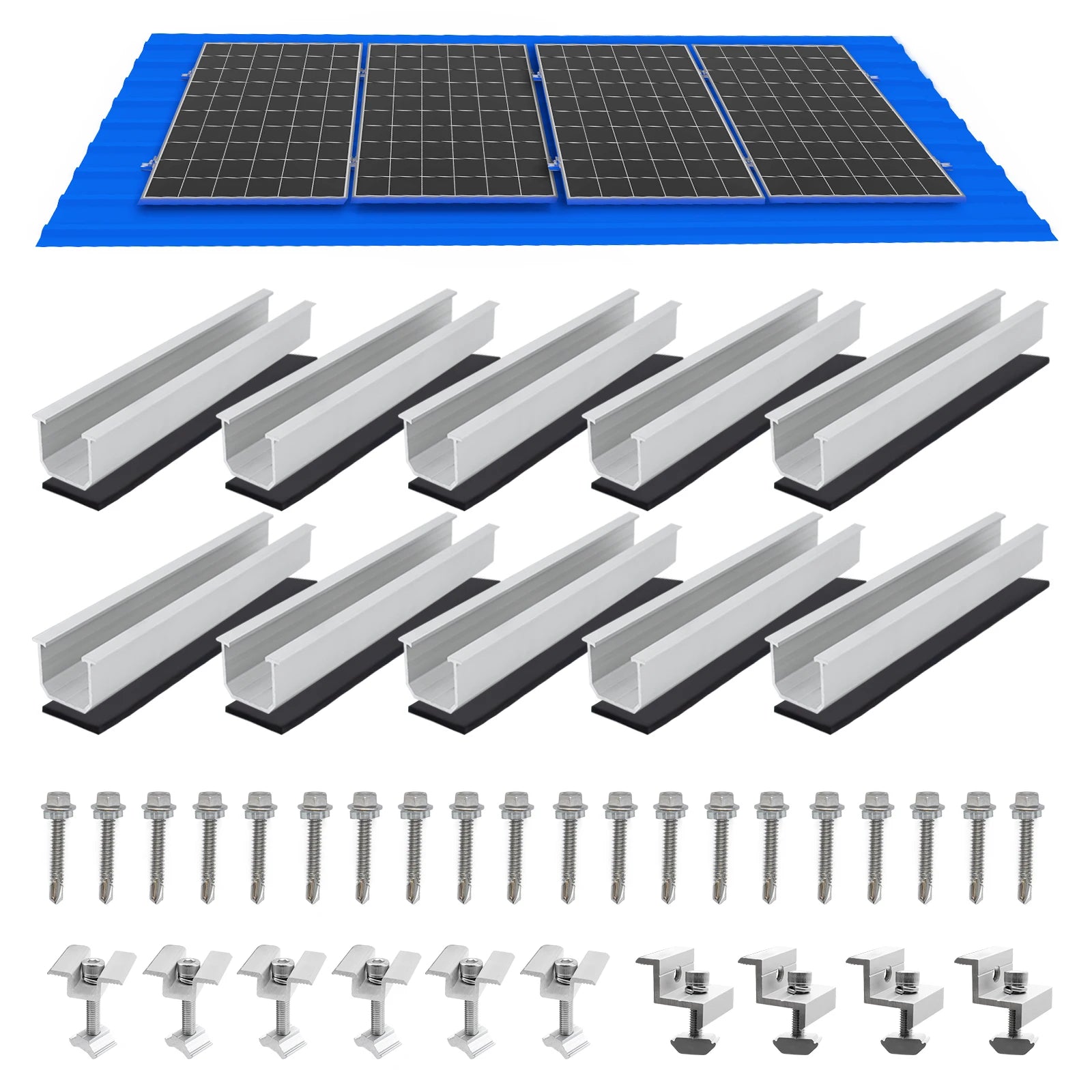 Solar Panel Mounting Bracket Kit 6/10 Pcs