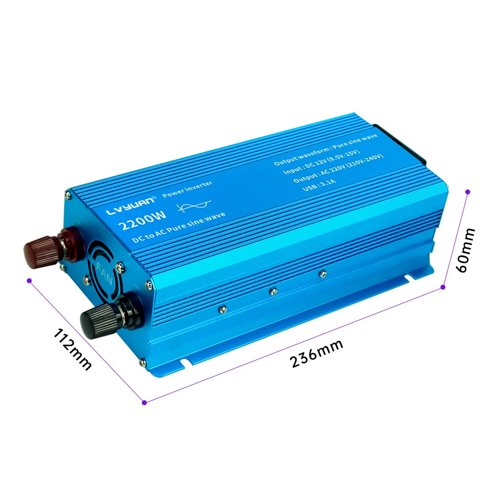 Foval 12V Pure Sine Wave Inverter