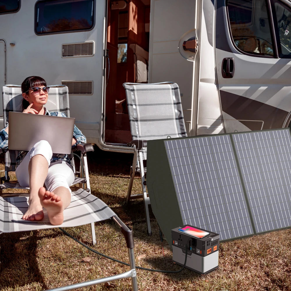 ALLPOWERS 100W/200W Foldable Portable Solar Panel